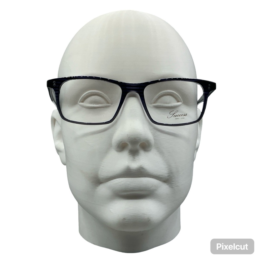 Success SS-103 Blue Eyeglasses Frames 51-16-145 Rectangular Full Rim Mens Womens